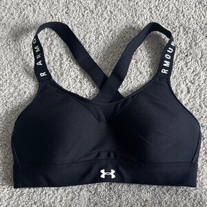 Under Armour Women's Black Crossback Sports Bra - Size XS